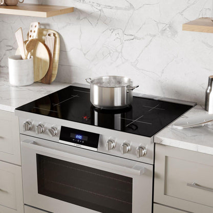 Bosch HIS8655U 800 Series, Induction freestanding range cooker, 36'', Stainless steel
