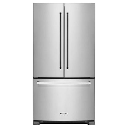 Kitchenaid KRFF305ESS 25 Cu. Ft. 36-Width Standard Depth French Door Refrigerator with Interior Dispense