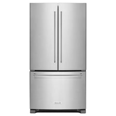 Kitchenaid 25 Cu. Ft. 36-Width Standard Depth French Door Refrigerator with Interior Dispense