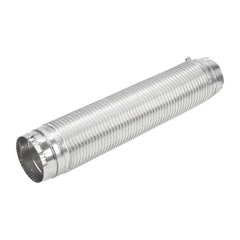 Whirlpool 4396010RP 6' Dryer Exhaust Duct of snap-lock metal, with 1 male fitting and 1 female fitting for standard 4