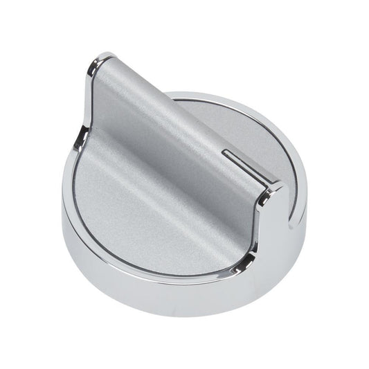 Whirlpool WPW10594481 Range Surface 1 7/8-IN D Round, Blade-Style Burner Control Knob with 1/2-IN Spindle - Stainless Steel