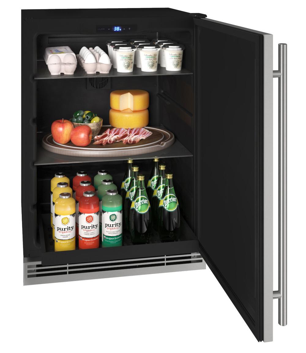 U-Line UHRE124SS01A Hre124 24" Refrigerator With Stainless Solid Finish (115 V/60 Hz)