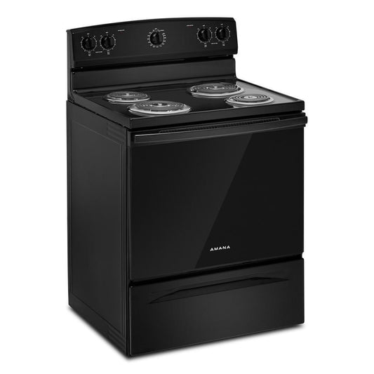 ACR4203MNB Amana® 30-inch Electric Range with Easy-Clean Glass Door