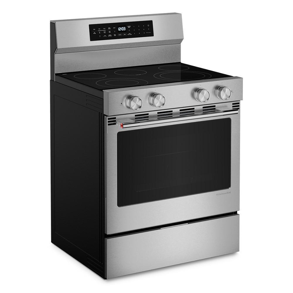 Kitchenaid KFES530SPS 5.3 Cu. Ft. Smart Freestanding Electric Range with Convection Cooking Modes