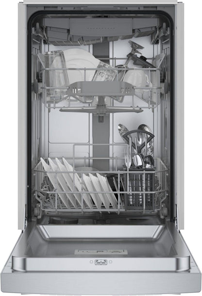 Bosch SPE53C55UC 300 Series, built-under dishwasher, 17 3/4'', Brushed steel anti-fingerprint