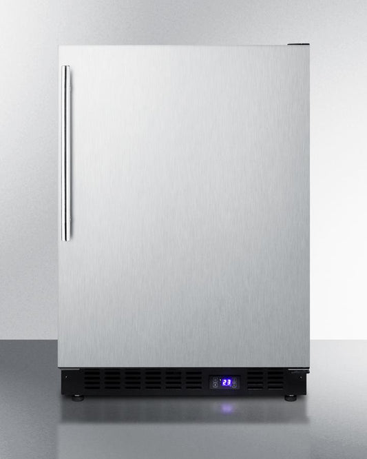 Summit SCFF53BXSSHVIM 24" Wide Built-in All-freezer With Icemaker
