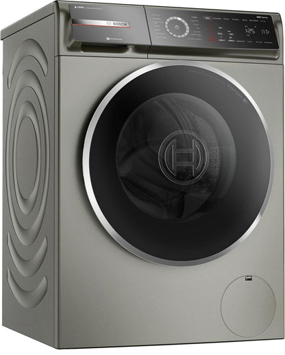 Bosch WGB246AXUC 800 Series, washing machine, frontloader fullsize, 1600 rpm, Silver inox