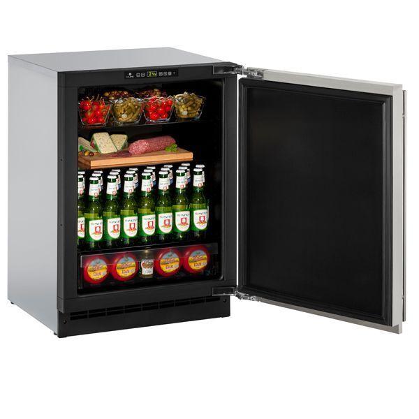 U-Line U2224RS00B 2224r 24" Refrigerator With Stainless Solid Finish and Field Reversible Door Swing (115 V/60 Hz)