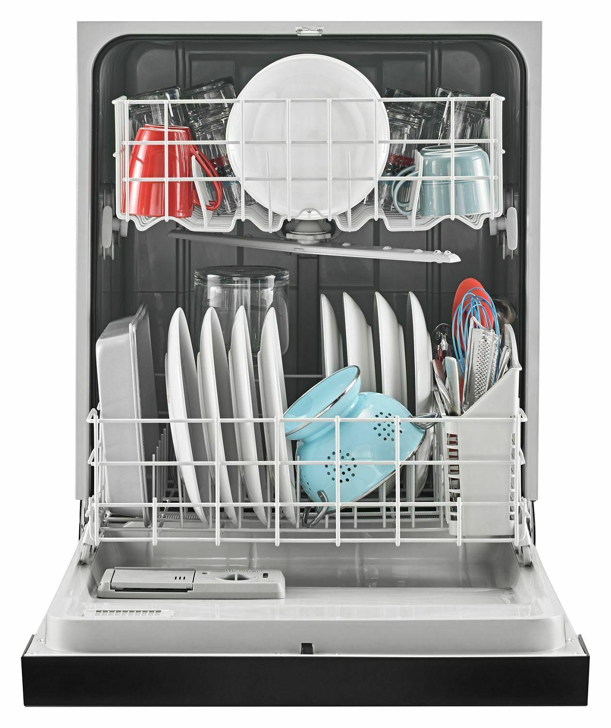 Dishwasher with Triple Filter Wash System - Black