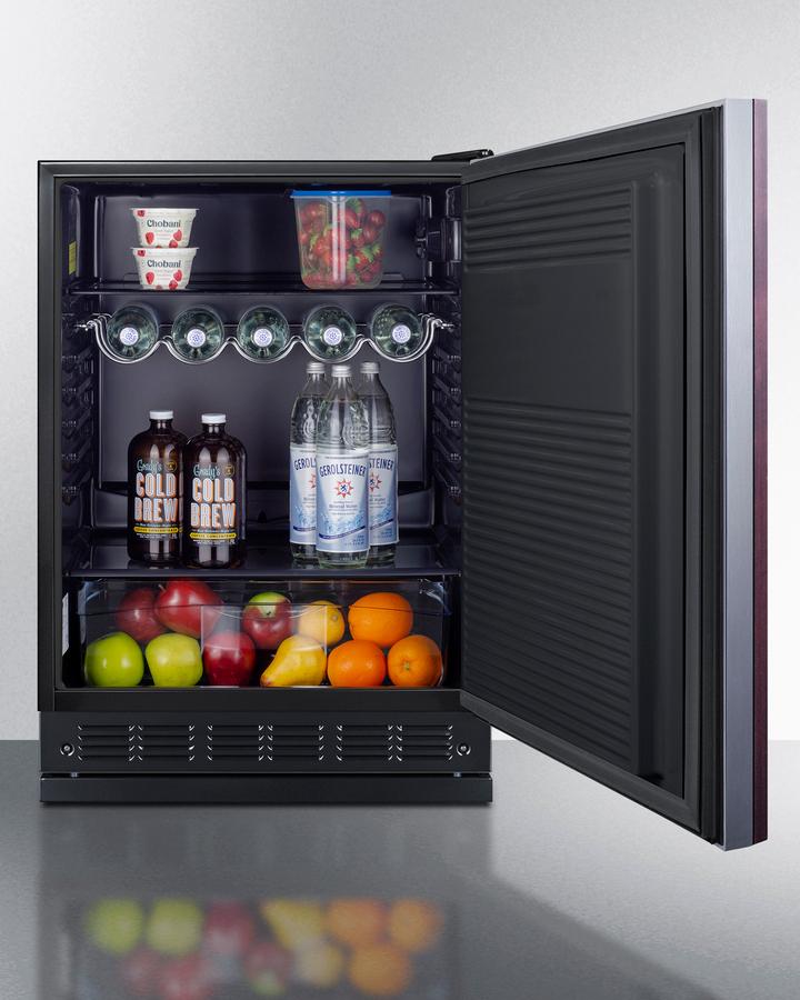 Summit FF708BLSSRSIF 24" Wide All-refrigerator (panel Not Included)