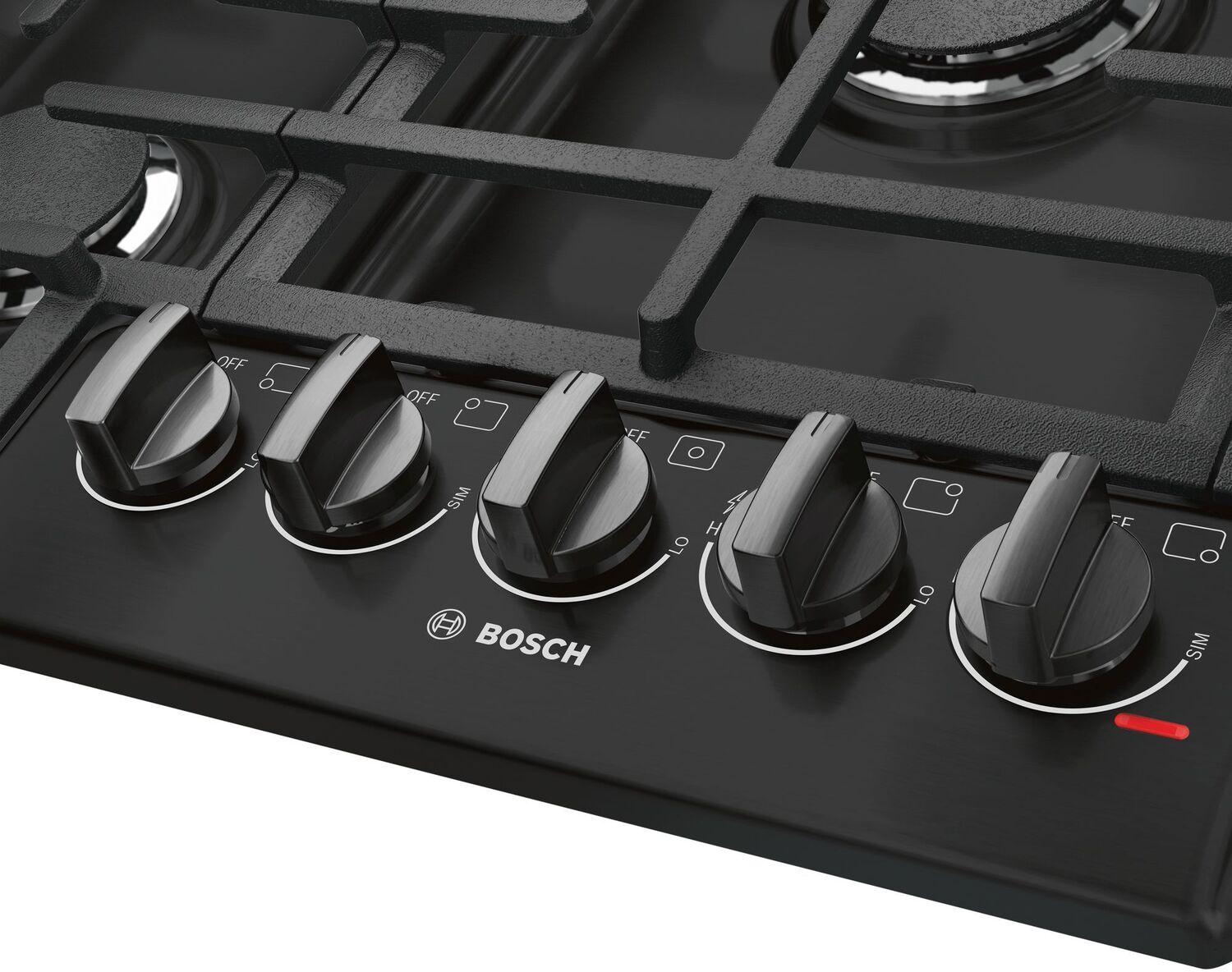 Bosch 800 Series Gas Cooktop 36" Black NGM8646UC