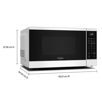 Whirlpool WMCS3119TW 0.9 Cu. Ft. White Countertop Microwave with 5 Auto Cooking Modes - 900 watt