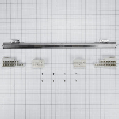 Kitchenaid W11173704 30" Combination Wall Range Flush Installation Trim Kit, Black/Stainless Steel, fits WOC75EC0HV