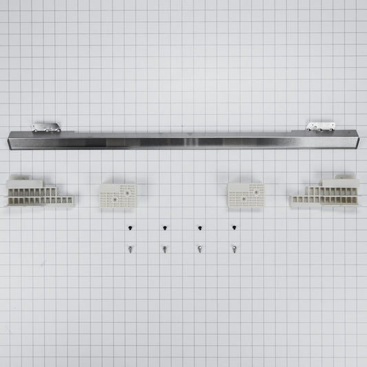 Kitchenaid W11173704 30" Combination Wall Range Flush Installation Trim Kit, Black/Stainless Steel, fits WOC75EC0HV