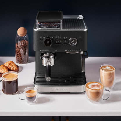 Kitchenaid KES6551BK Semi Automatic Espresso Machine with Burr Grinder