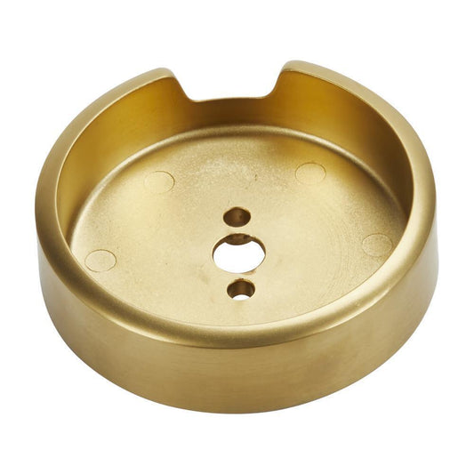 Kitchenaid W11317495 JennAir 3-IN D Single Bezel for Rise-Style Commercial Range and Rangetop Burner Griddle Knobs - Brass