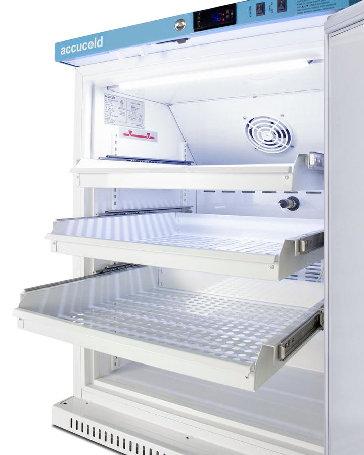 Summit ARS6PVDR 6 CU.FT. ADA Height Vaccine Refrigerator With Removable Drawers