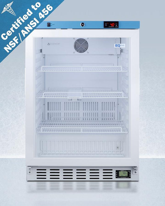 Summit ACR52GNSF456LHD 24" Wide Built-in Medical Refrigerator, Certified To Nsf/ansi 456 Vaccine Storage Standard
