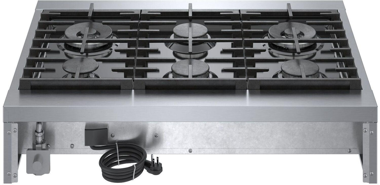 Bosch RGM8658UC 800 Series, Professional Rangetop, 36 ", Stainless steel