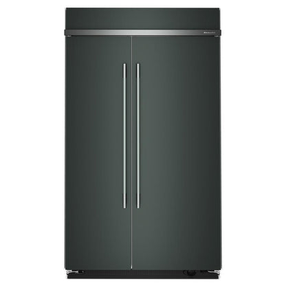 Kitchenaid KBSN748SJP 30 Cu. Ft. 48" Built-In Side-by-Side Refrigerator with Platinum Interior