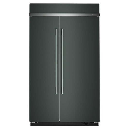 Kitchenaid KBSN748SJP 30 Cu. Ft. 48" Built-In Side-by-Side Refrigerator with Platinum Interior