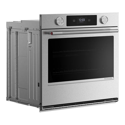Kitchenaid KOES930SPS 30-inch Smart Electric Single Wall Oven with Intelligent Cooking Camera - PrintShield™ Finish
