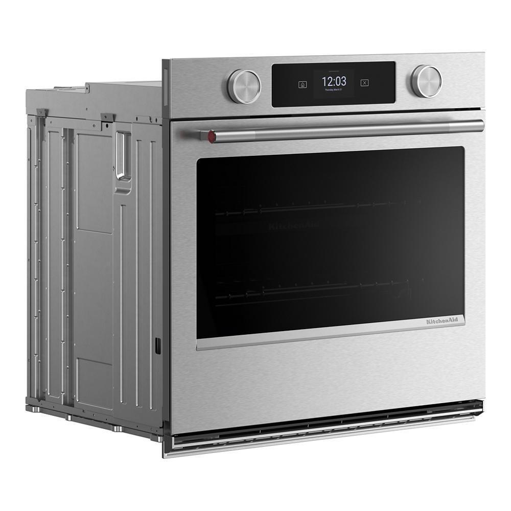 Kitchenaid KOES630SPS 30-inch Smart Electric Single Wall Oven with Assisted Cooking Modes - PrintShield™ Finish