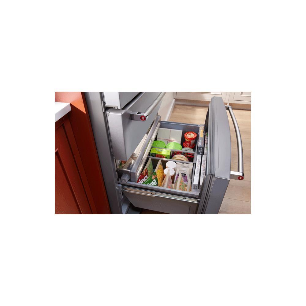 Kitchenaid KRMF536RPS 26.2 Cu. Ft. Multi-Door French Door Refrigerator with Platinum Interior