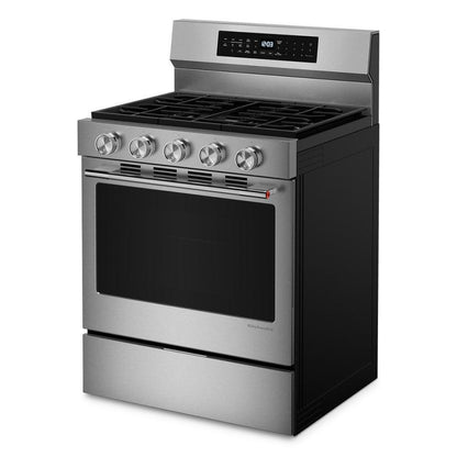 Kitchenaid KFGS530SPS 5.0 Cu. Ft. Smart Freestanding Gas Range with Convection Cooking Modes