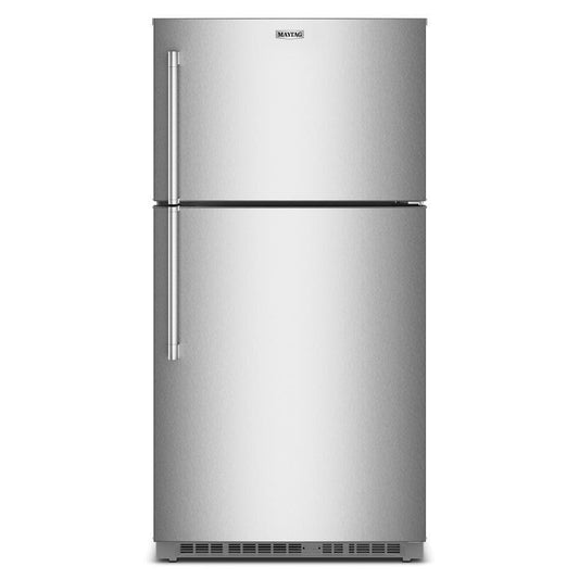 Maytag MRTX7621TZ 33-Inch Wide Top-Freezer Refrigerator with Factory-Installed Ice Maker-21 Cu. Ft.