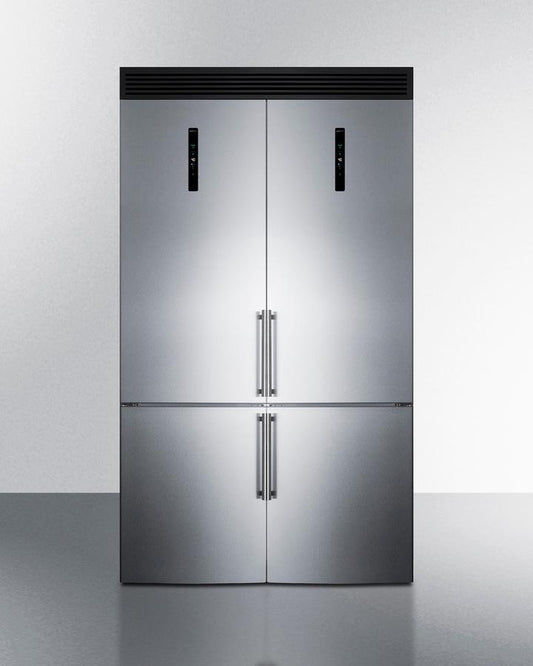 Summit FFBF181ES2KIT48 48" Wide Bottom Freezer Refrigerator Set