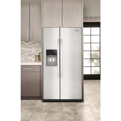 Whirlpool WRSF5536RZ 36-inch Standard Depth Side-by-Side Refrigerator with TruCool™ System