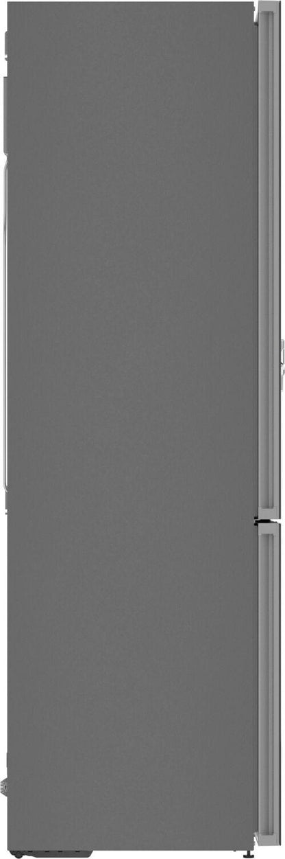 Bosch B24CB80ESB 800 Series, free-standing fridge-freezer with freezer at bottom, glass door, 24'', Black, Total No Frost