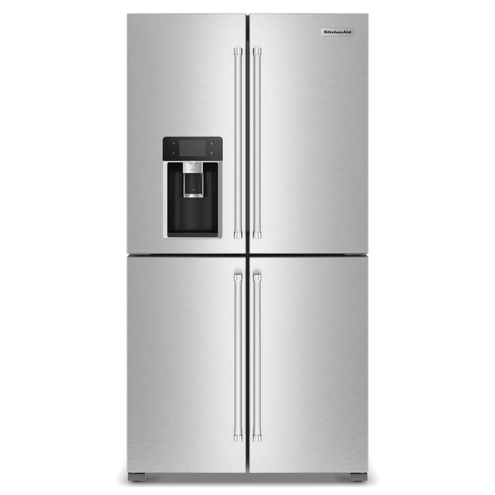 Kitchenaid KRQC736RPS 36" Counter-Depth 19.4 Cu Ft 4-Door Refrigerator with Flexible Temperature Zone in PrintShield™ Finish