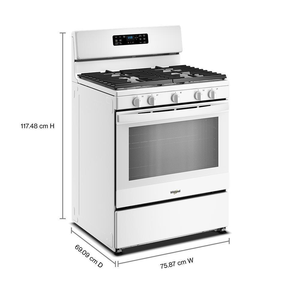 Whirlpool WFGS3330RW 30-inch Gas Range with Crispy Mode and Griddle Zone