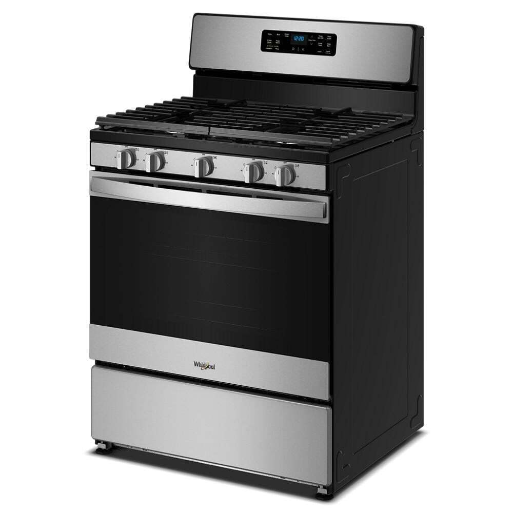 Whirlpool WFGS3330RS 30-inch Gas Range with Crispy Mode and Griddle Zone