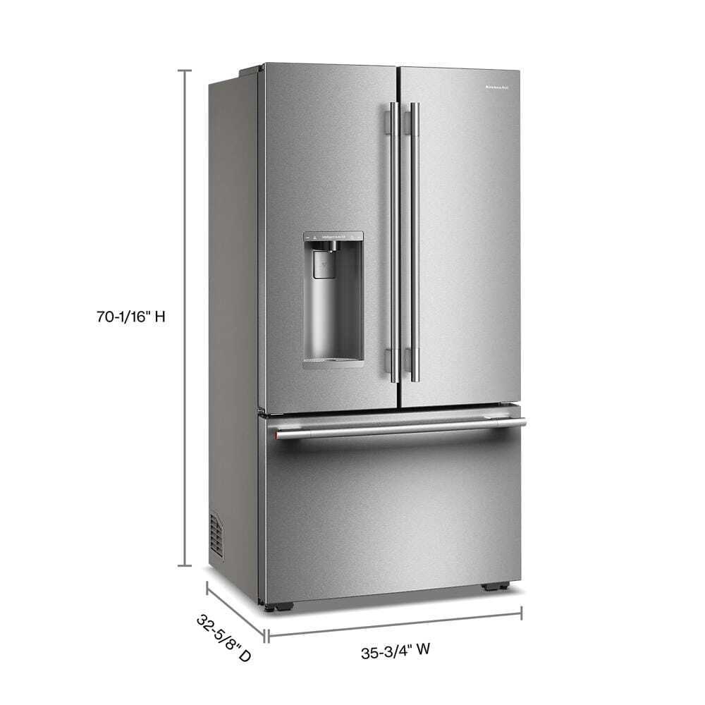 Kitchenaid KRFC536SPS Counter-Depth French Door Refrigerator with Intelligent Auto Fill