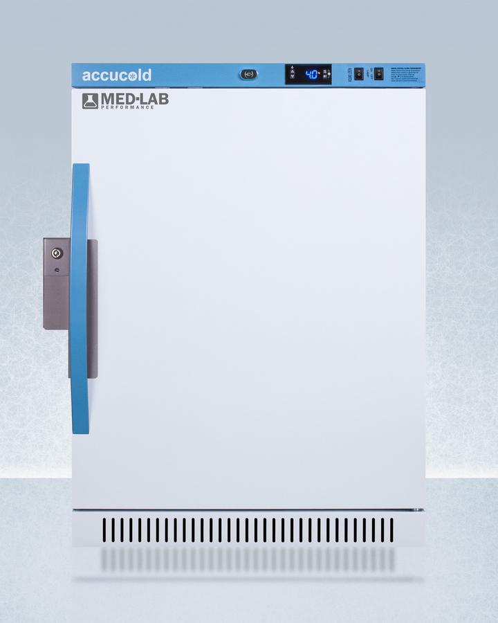 Summit ARS6ML Performance Series Med-lab Freestanding 6 CU.FT. ADA Height All-refrigerator, With Antimicrobial Silver-ion Handle and Hospital Grade Cord 'green Dot' Plug