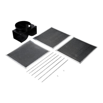 Maytag W11430940 Range Wall Hood Recirculation Kit - Silver (Includes Two Charcoal Filters, Four Rod-Style Clips, and One Deflector Damper)