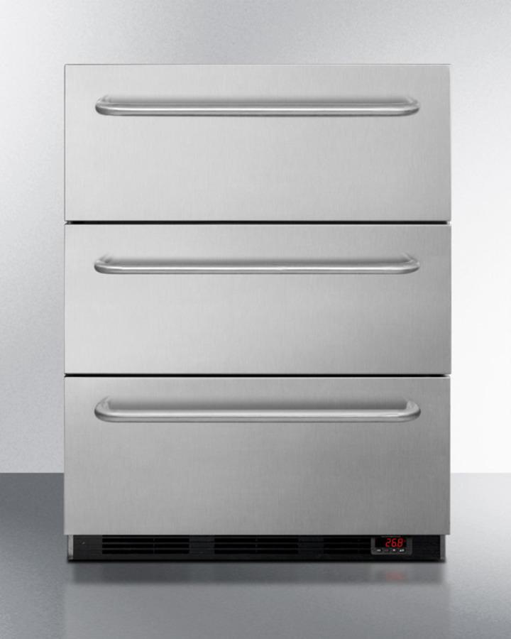 Summit EQFM3D 24" Wide 3-drawer All-freezer