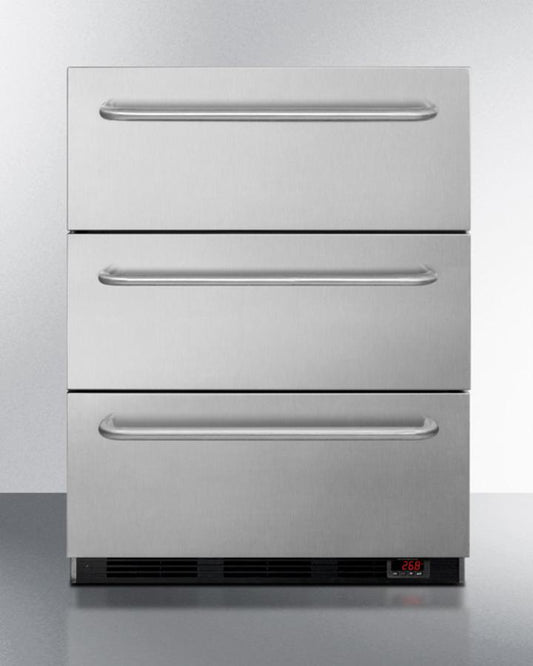 Summit EQFM3D 24" Wide 3-drawer All-freezer