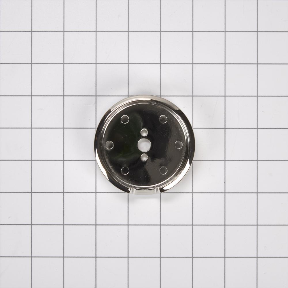 Kitchenaid W11323024 JennAir 3-IN D Single Bezel for Rise-Style Commercial Range and Rangetop Griddle Knobs - Chrome