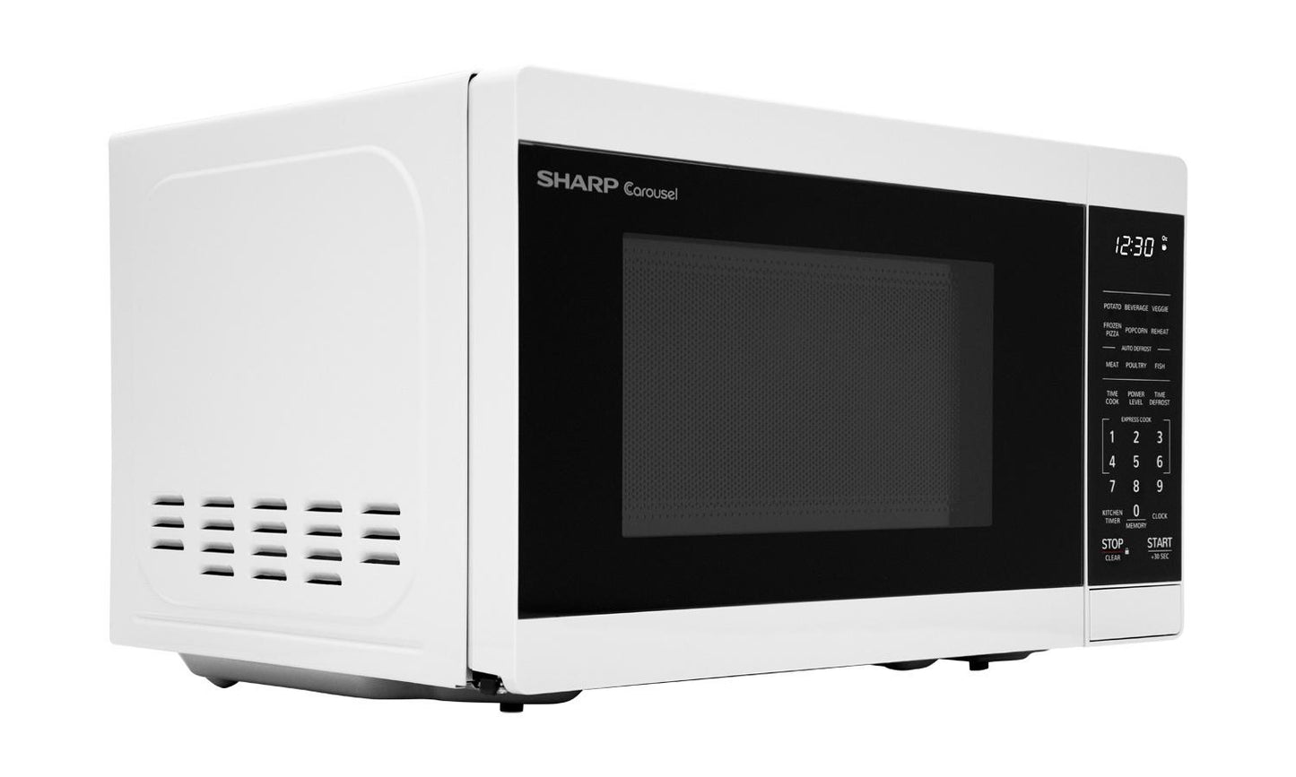 Sharp SMC0760HW 0.7 cu. ft. White Countertop Microwave Oven