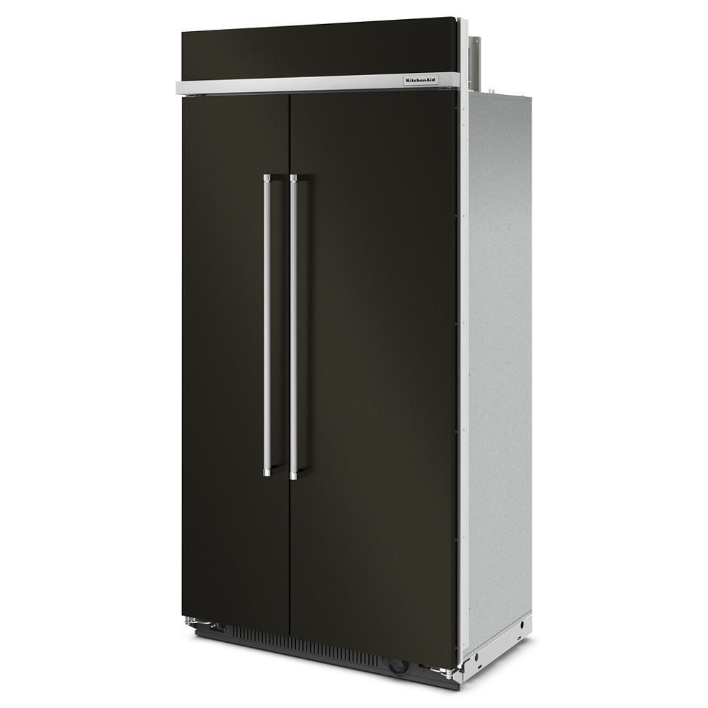 Kitchenaid KBSN702MBS 25.5 Cu Ft. 42" Built-In Side-by-Side Refrigerator with PrintShield™ Finish