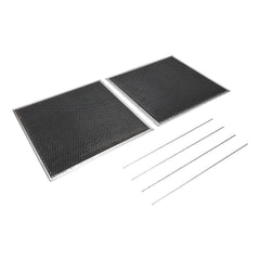 Whirlpool W11371717 30-IN Range Hood Vent Charcoal Filter Kit - Silver (Includes Two Charcoal Filters and Two Rod-Style Clips)