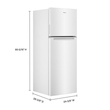 Whirlpool WRT313CZLW 24-inch Wide Small Space Top-Freezer Refrigerator - 12.9 cu. ft.