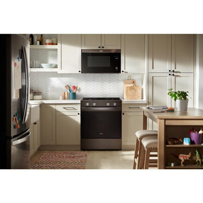 Whirlpool WSGS4530TV 30-inch Gas Smart Range with Air Cooking Technology and Steam Clean