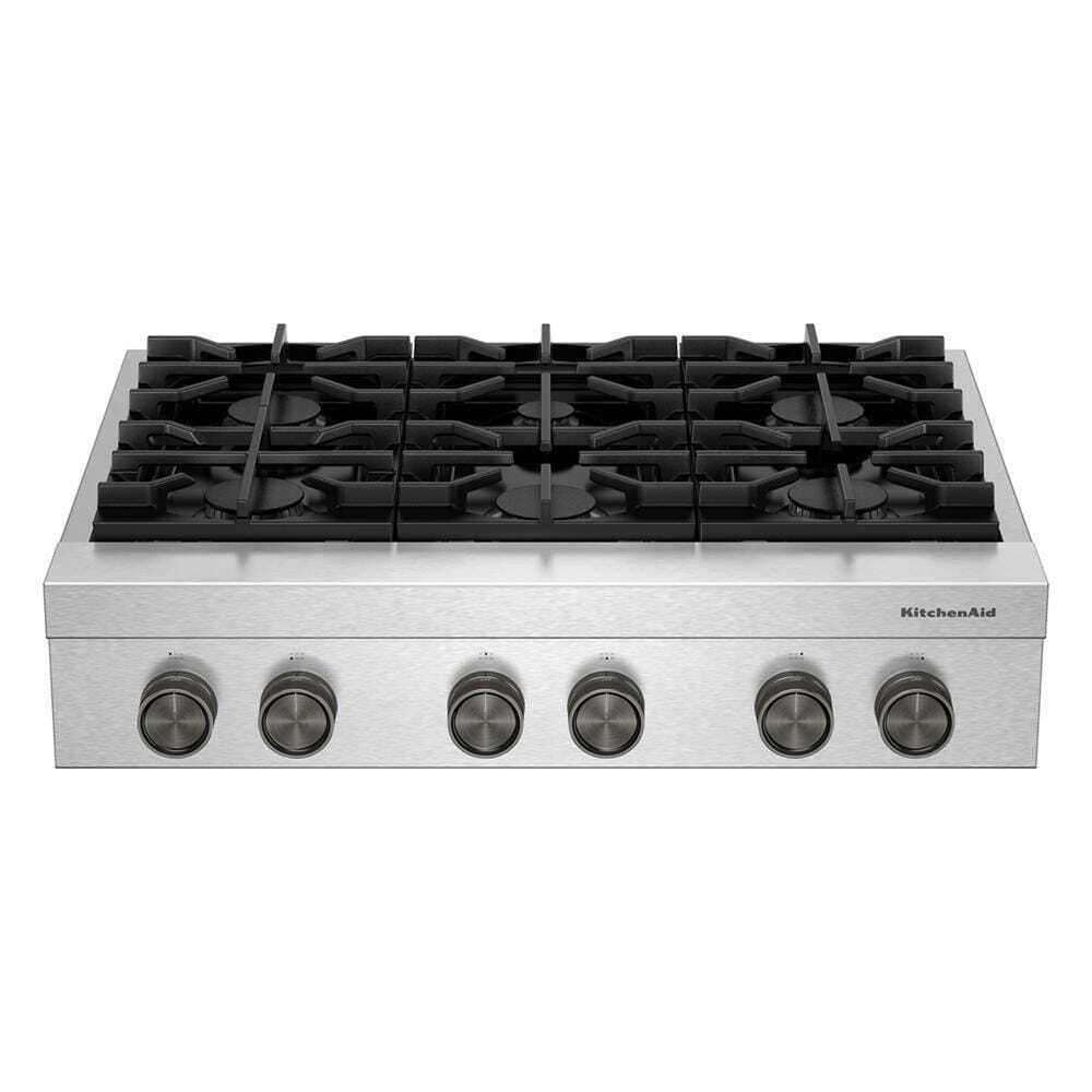 KCGK936TSS KitchenAid® 36-inch 6-Burner Gas Commercial-Style Rangetop