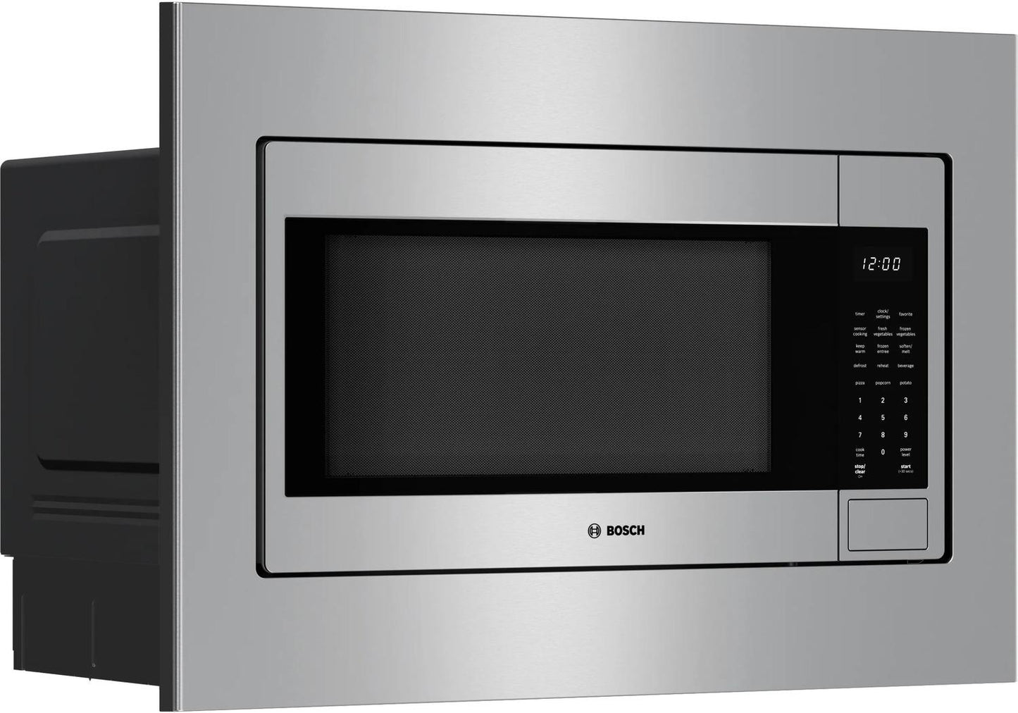 Bosch HMB30155UC 300 Series, Built-In Microwave, 24'', Door Hinge: left, Stainless steel