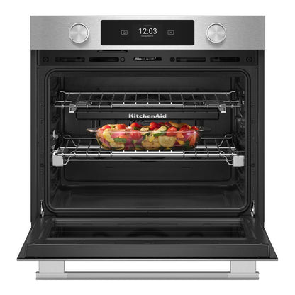 Kitchenaid KOES930SPS 30-inch Smart Electric Single Wall Oven with Intelligent Cooking Camera - PrintShield™ Finish